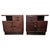 Art Deco Italian Nightstands in Wood and Black Glass Top, 1940s, Set of 2 For Sale - Image 11 of 11
