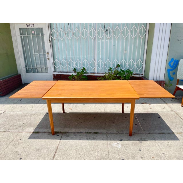 Mid-Century Modern 1960s Danish Modern Teak Extendable Dining Table by Brdr Furbo For Sale - Image 3 of 12