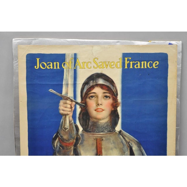 Original 1918 Wwi Poster 'Joan of Arc Saved France' by William Haskell Coffin For Sale - Image 4 of 14