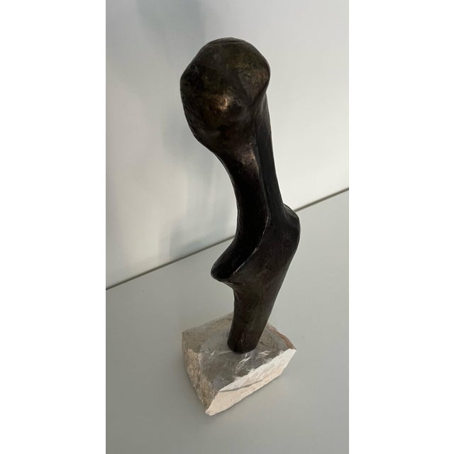 Abstract Bronze Female Torso Sculpture by Artist D. Garmen For Sale - Image 3 of 4