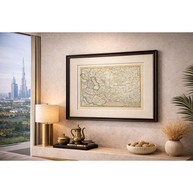 A finely engraved and historically significant map titled “Carte de la Perse, de la Georgie, et de la Tartarie...
