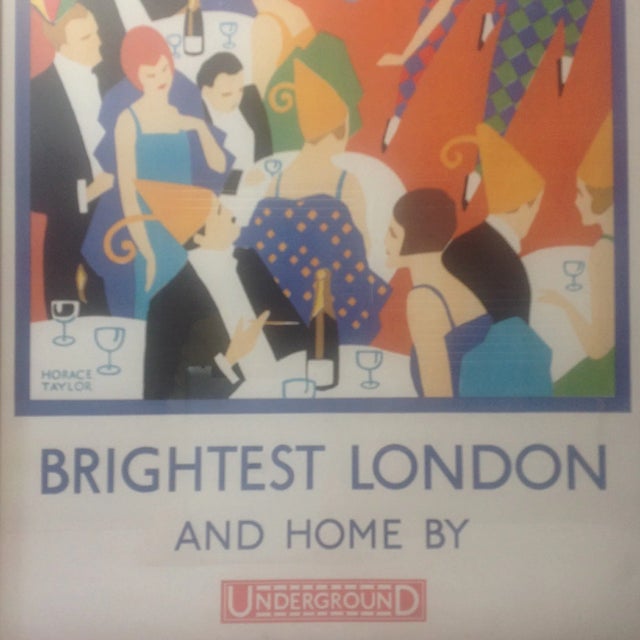 ** Art Deco Horace Taylor London Underground Poster For Sale - Image 4 of 4