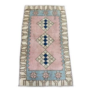 Turkish Yastik Rug 1'8" x 2'11" For Sale