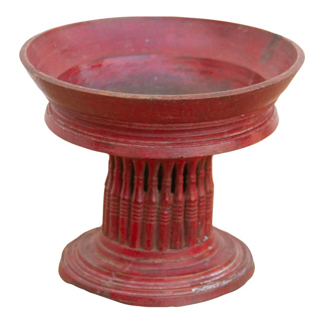 Early 20th Century Tibetan Pedestal Bowl For Sale