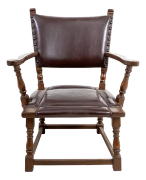 Charles II Style Oak Armchair