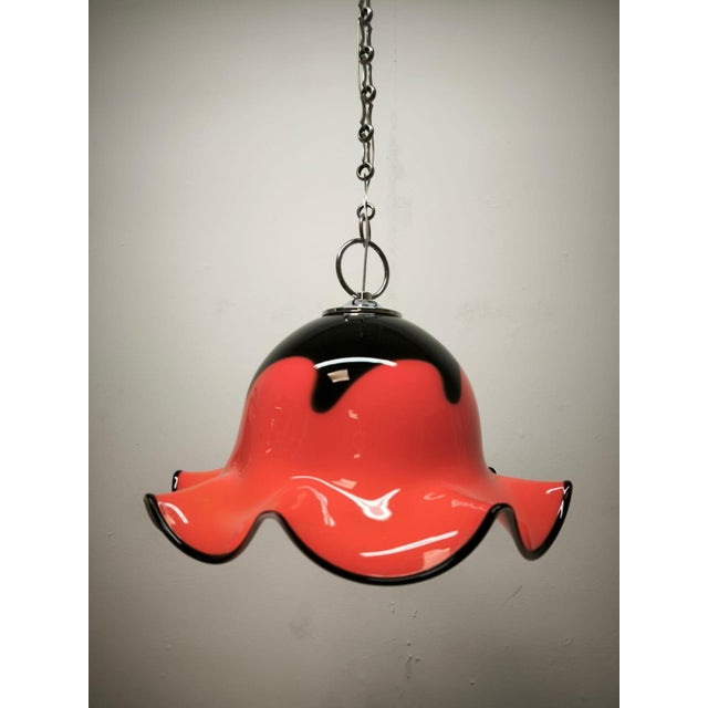 Black Vintage Murano Pendant Light, 1960s For Sale - Image 8 of 15