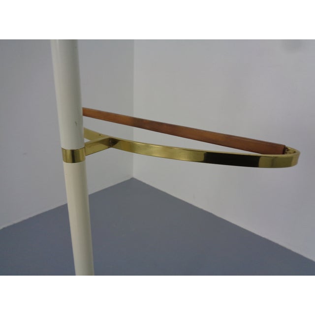 Valet Stand in Brass & Acrylic Glass & Leather from Vereinigte Werkstätten, Germany, 1950s For Sale - Image 12 of 17