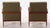 Pair of Walnut Open Arm Chairs, C. 1950 For Sale - Image 4 of 8