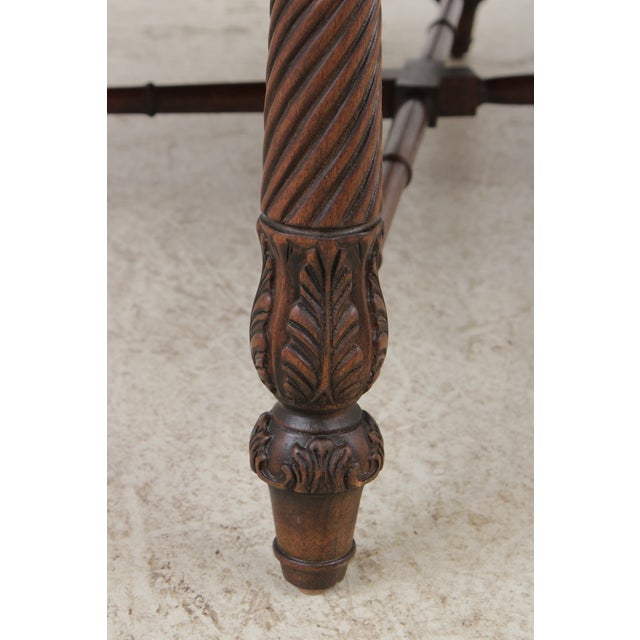 Henredon Regency Mahogany Inlaid Coffee Table For Sale - Image 12 of 15