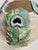 Vintage Italian Earthenware Vase With Stylized Peacock Feather Design For Sale - Image 13 of 13
