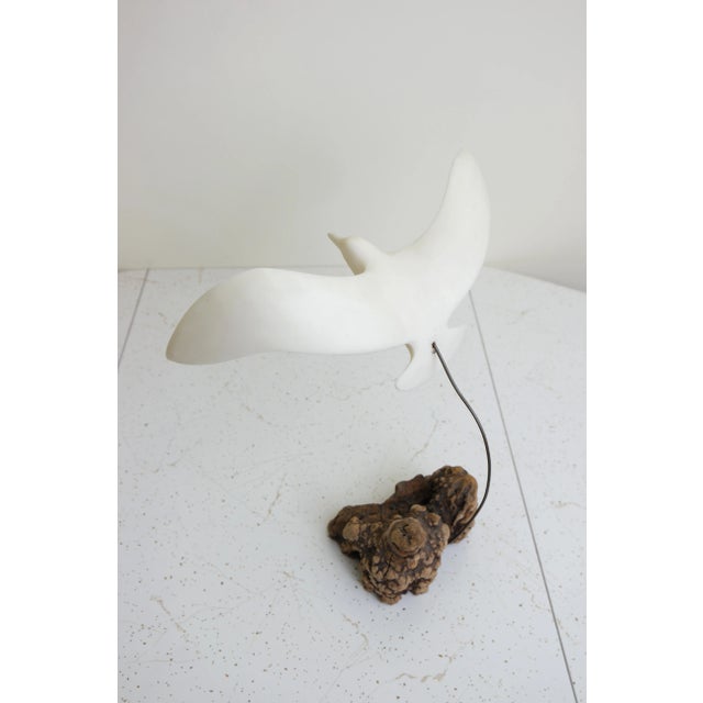 Wood Vintage Flying Seagull Tabletop Sculpture For Sale - Image 7 of 13