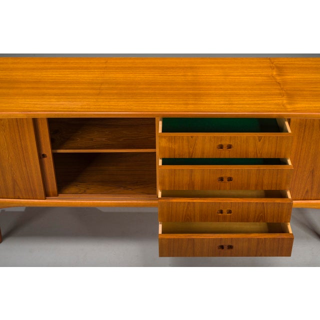 Mid-Century Scandinavian Modern Teak Sideboard by Harry Østergaard for Randers Møbelfabrik, 1960s For Sale - Image 6 of 18