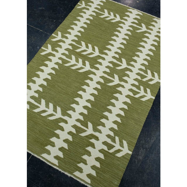 Turkish Turkish Kilim Oriental Handmade Flatweave 3' x 4'7" #18162 For Sale - Image 3 of 8