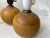 French Orange Ceramic Globe Table Lamps, 1930s, Set of 2 For Sale - Image 3 of 6