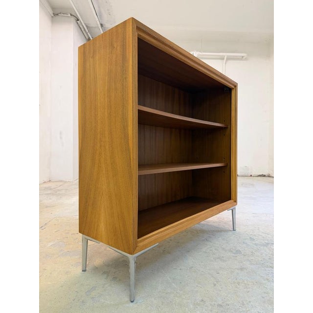 Walnut Bookcase with New Chrome Feet from Wk Möbel For Sale - Image 11 of 11
