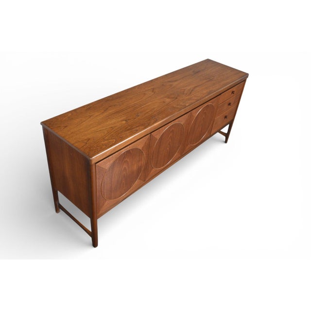 Wood Mid 20th Century Attributed to Nathan Furniture "Circle" Credenza in Teak #2 For Sale - Image 7 of 10