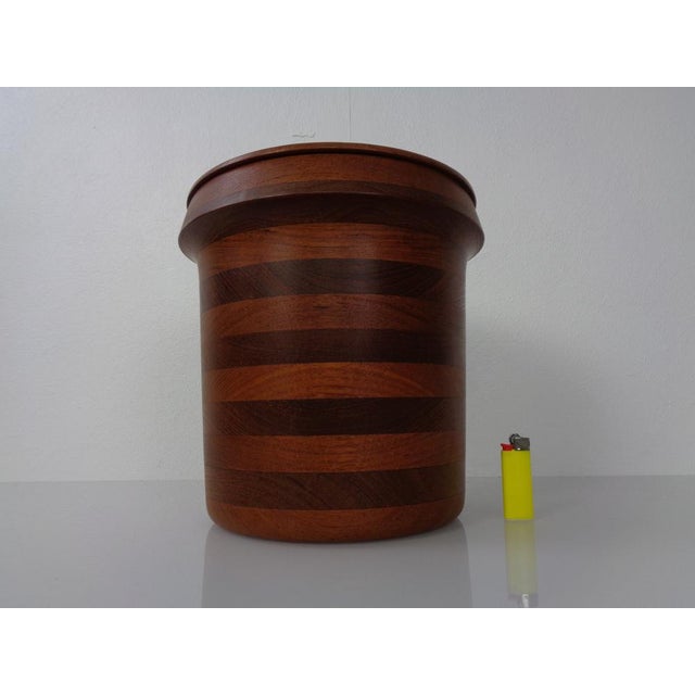 Danish Teak Ice Bucket from Wiggers, 1960s For Sale - Image 3 of 16