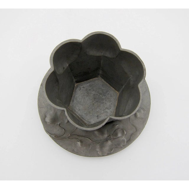 Antique Orivit Jugendstil Biscuit Barrell With Under-Plate For Sale - Image 9 of 13