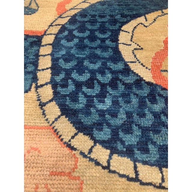 Ivory Antique Chinese Dragon and Phoenix Wedding Rug With Double Happiness Symbol 9'2" X 11'8" For Sale - Image 8 of 18