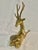 Vintage Cast Brass Reclining Stag For Sale - Image 4 of 12