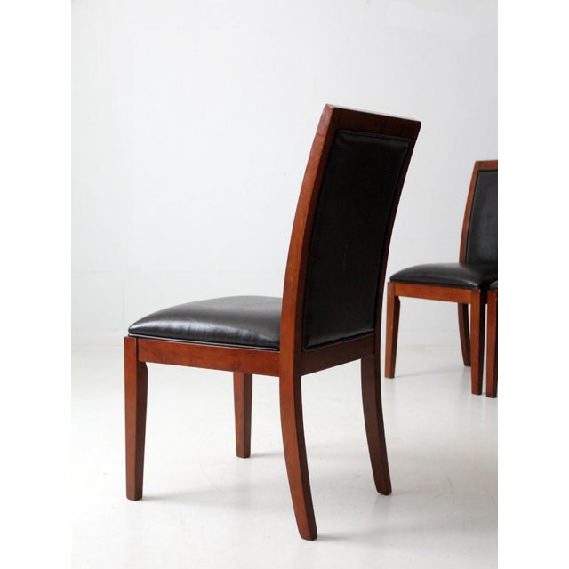 Vintage Transitional Upholstered Dining Chairs Set of 6 For Sale - Image 17 of 18