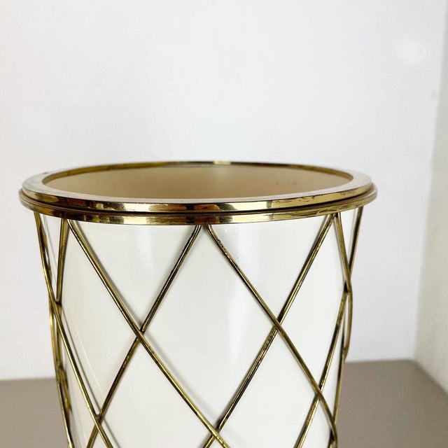 Brass Umbrella Stand from Vereinigte Werkstätten München, Germany 1950s For Sale - Image 10 of 18