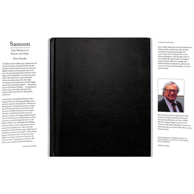 Modern "Sassoon the Worlds of Philip and Sybil" 2003 Stansky, Peter For Sale - Image 3 of 12