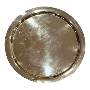Vintage Asprey & Garrard London Silver Plated Round Cocktail Serving Tray