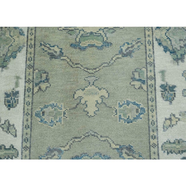 Early 21st Century Turkish Oushak Rug 4' x 7'5" #18088 For Sale - Image 5 of 8