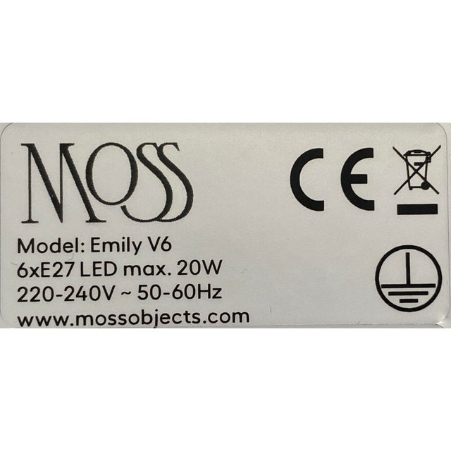 Emily V6 Oxid Group Hanging Lamp by Daniel Becker For Sale - Image 4 of 5