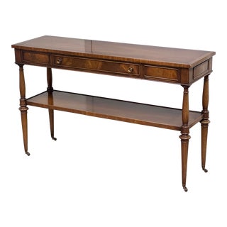 Vintage Heritage Henredon Mahogany Console Table For Sale