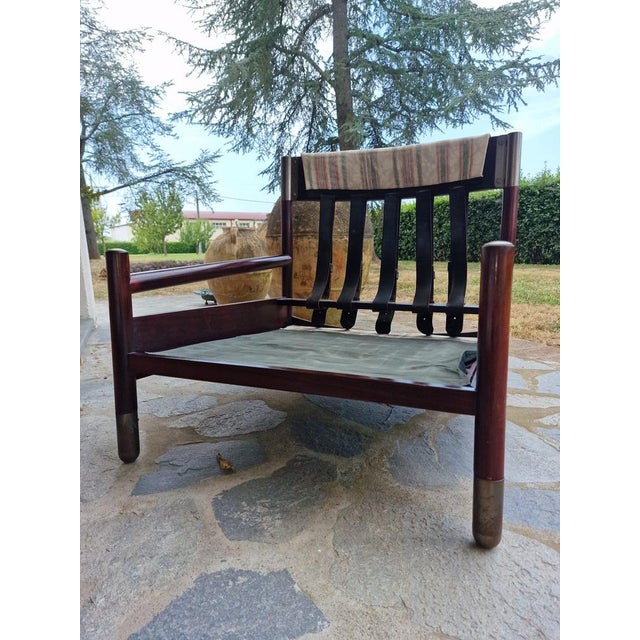 1960s Set of Sella Armchair and Ottoman by Carlo De Carli for Sormani, 1960s For Sale - Image 5 of 18