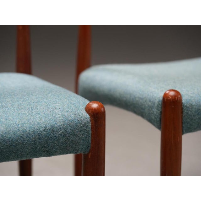 Christian Linneberg Vintage Teak Dining Chairs from C. Linneberg & B. Pedersen, 1970s, Set of 4 For Sale - Image 4 of 12