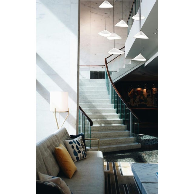 Not Yet Made - Made To Order Emily V8 Group Hanging Lamp from Moss For Sale - Image 5 of 9