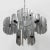 Silver Large Vintage Hanging Lamp with 16 Light Points For Sale - Image 8 of 18