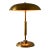 1940s Giovanni Michelucci Patinated Brass Adjustable Banker Lamp for Lariolux For Sale