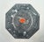 Glass 1970s Italian Murano Art Glass Vase, Octagonal, Grey/White Splatter Pattern For Sale - Image 7 of 7