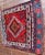 Measures: 23" x 25". Amazing Qashqai rug, wool on wool natural dyed wool. Beautiful multi-colors with geometric motif...