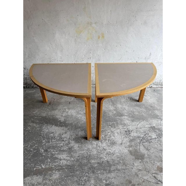 Half Light Gray Dining Table by Magnus Olesen for Rud Thygesen & Johnny Sorensen, Denmark, 1970s, Set of 2 For Sale - Image 13 of 14
