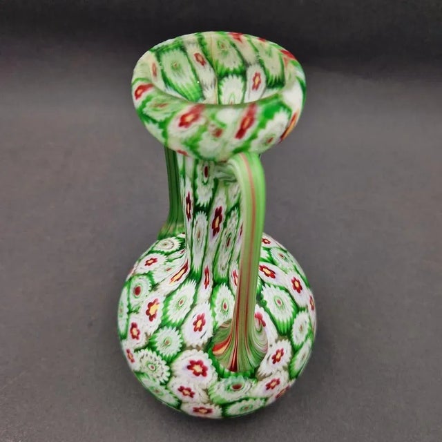 Vintage Green Vase in Murano Glass, 1950s For Sale - Image 3 of 6