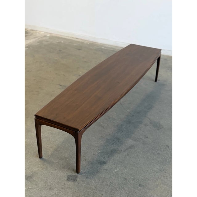 1980s 1980s Motif Walnut Coffee Table For Sale - Image 5 of 18
