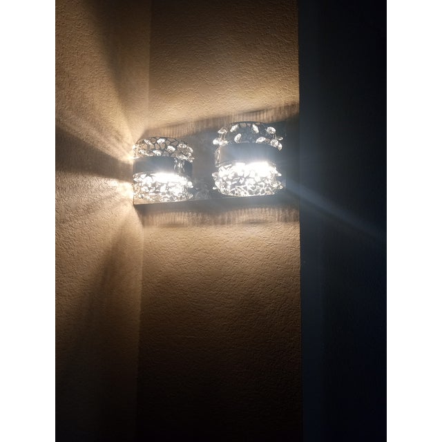 American Stunning Nib Lumimania Wofi Chrome Led Hampton Wall Sconce Brand New in Original Box For Sale - Image 3 of 6