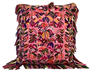 Pink & Lamé Folktales Cushion from House of Ita