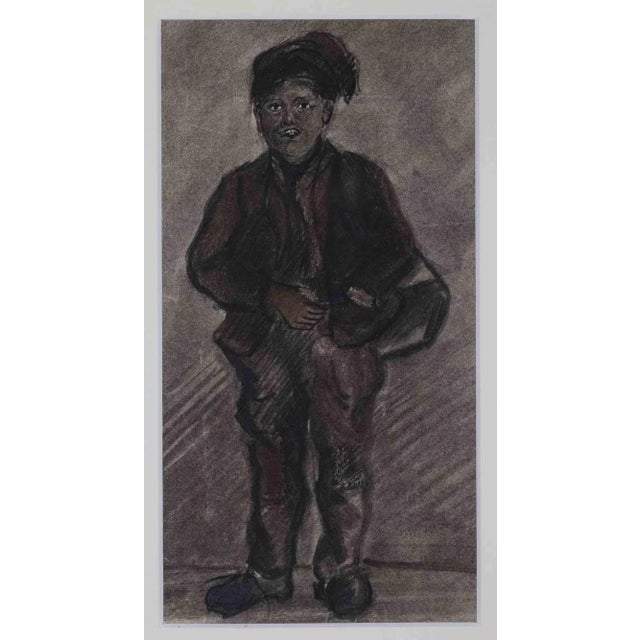 Unknown, Shoe-Shine Boy, Mixed Media, 1970s For Sale - Image 4 of 4