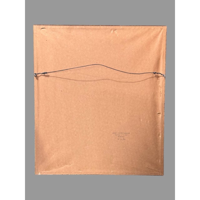 Antique Victorian Gilt Framed Floral Botanical Still Life & Leaf Lithograph Print For Sale - Image 4 of 5