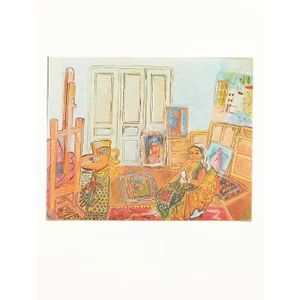1970 After Raoul Dufy "Indian Model in the Studio at L’Impasse Guelma", Full-Color Parisian Print