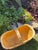 Vintage Mustard Painted “The Lady Jane Grey” Large Harvesting Basket - Folk Art For Sale - Image 10 of 10