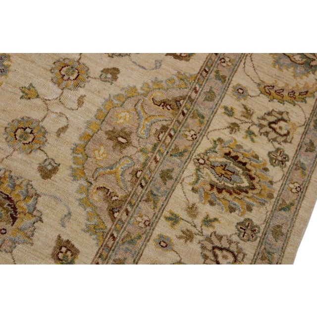 Textile 1990s Boho Chic Ziegler Kafkaz Wool Rug - 8′2″ × 9′11″ For Sale - Image 7 of 8