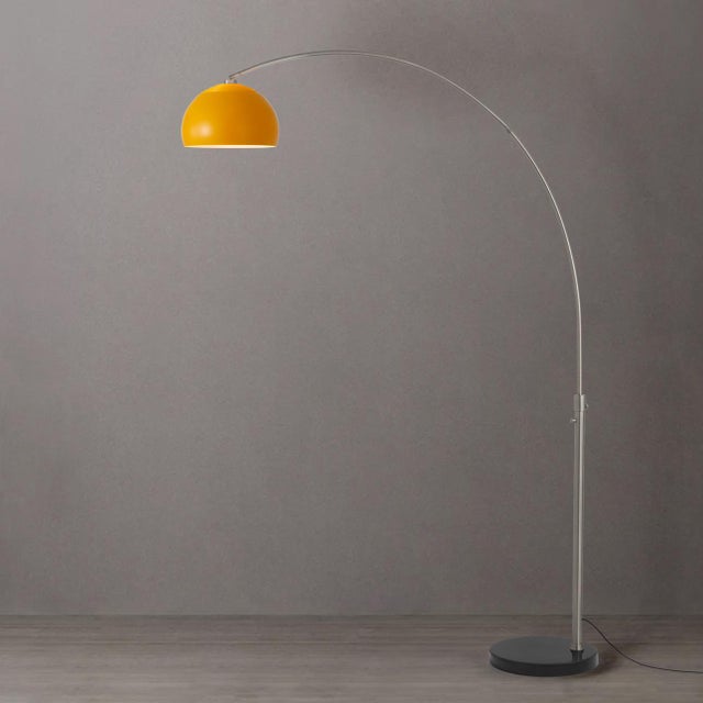 The Half Dome Arc Lamp is a modern lighting masterpiece designed by Peter Morelli in 1960. This elegant arc lamp features...