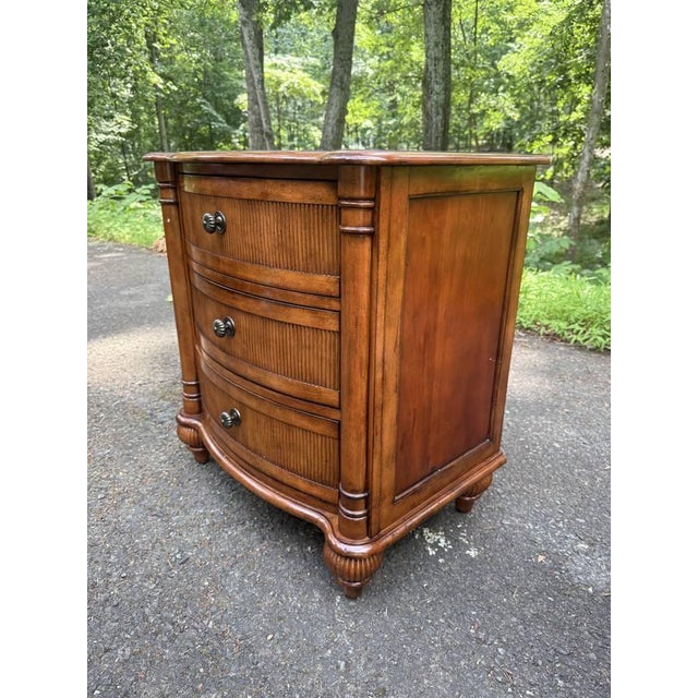 Brown Late 20th Century Pair of Drexel’s Accents Francais Collection Nightstands/ Chest of Drawers For Sale - Image 8 of 17